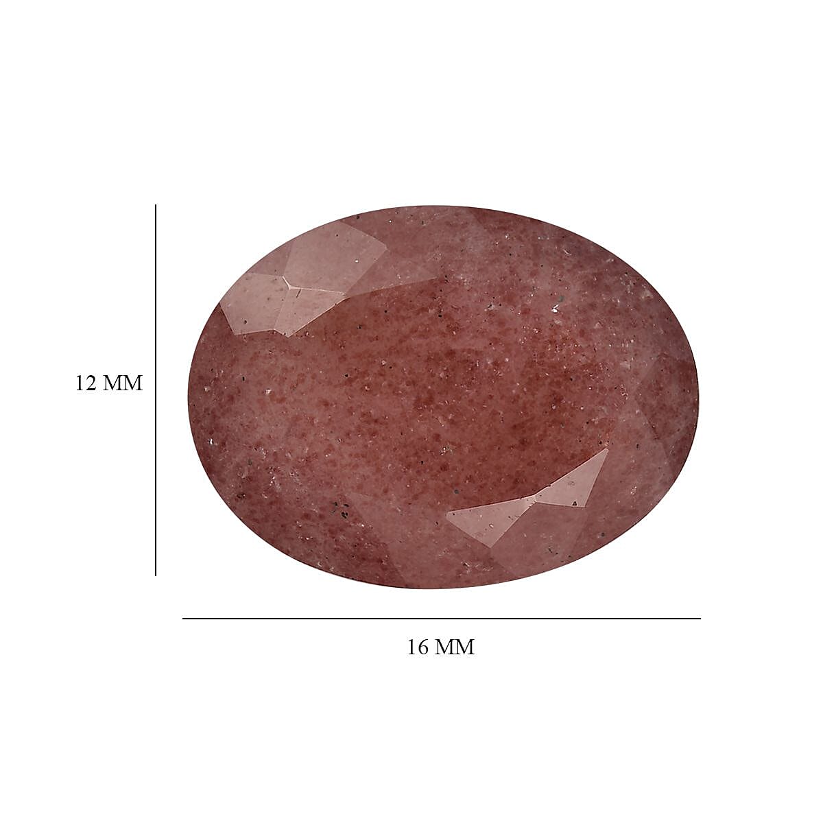 AA Cherry Quartz (Ovl 16x12 mm) 7.60 ctw Loose Gemstone image number 4