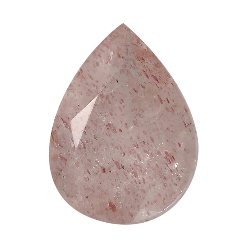 Cherry Quartz (Pear 8x6 mm) 0.90 ctw Loose Gemstone