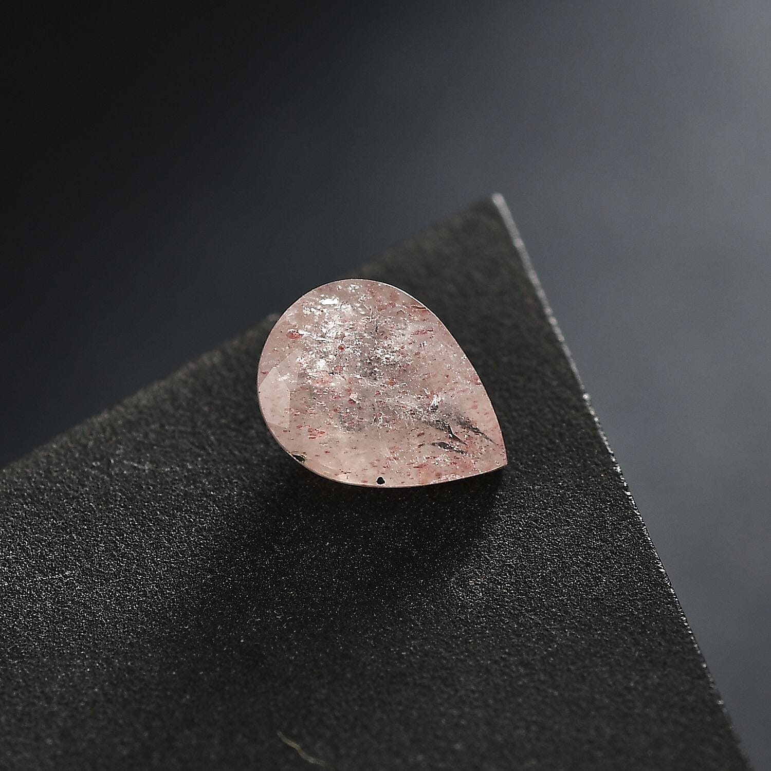 Cherry Quartz (Pear 8x6 mm) 0.90 ctw Loose Gemstone
