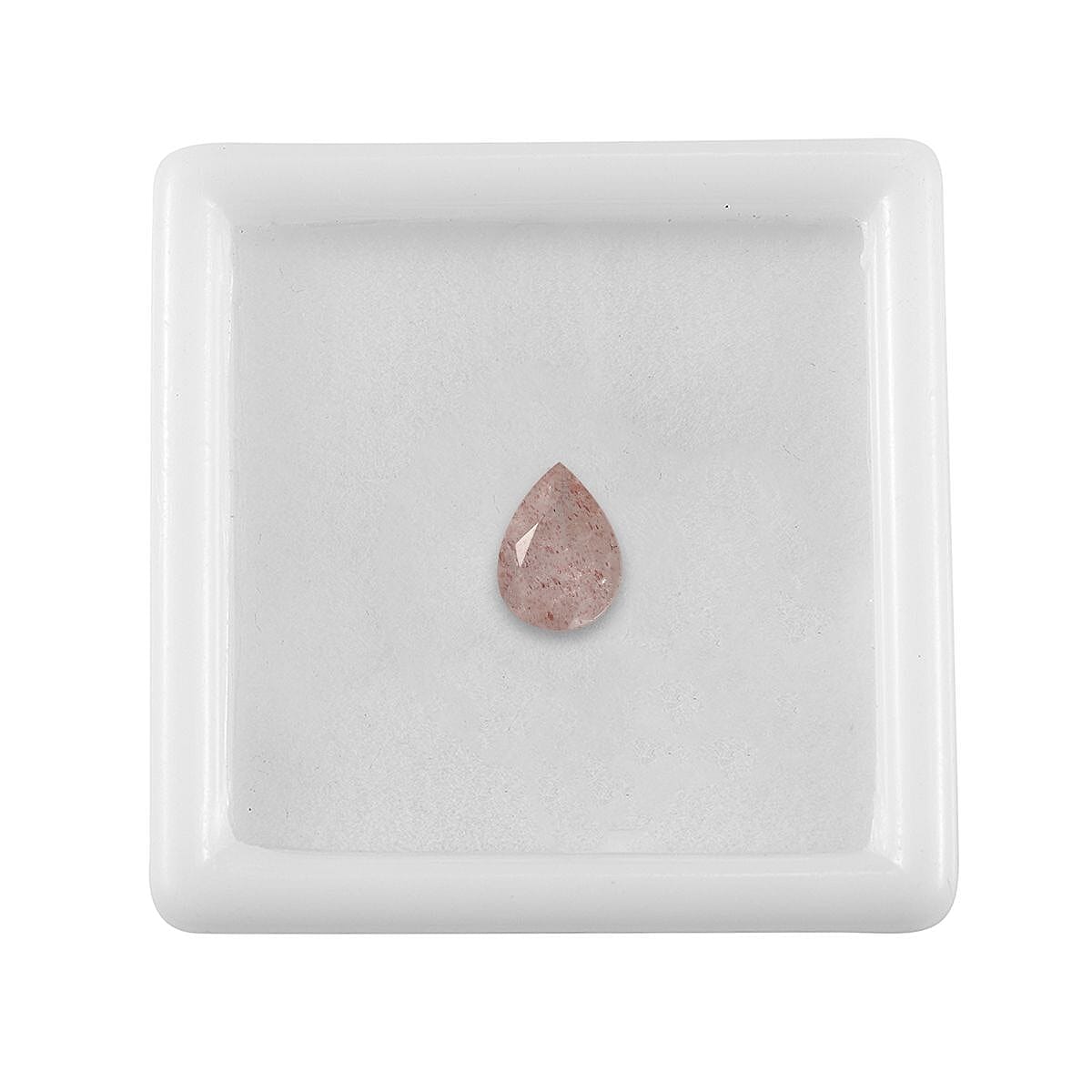 Cherry Quartz (Pear 8x6 mm) 0.90 ctw Loose Gemstone