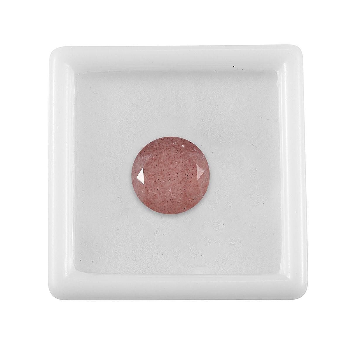 AA Cherry Quartz (Rnd 12 mm) 5.06 ctw Loose Gemstone