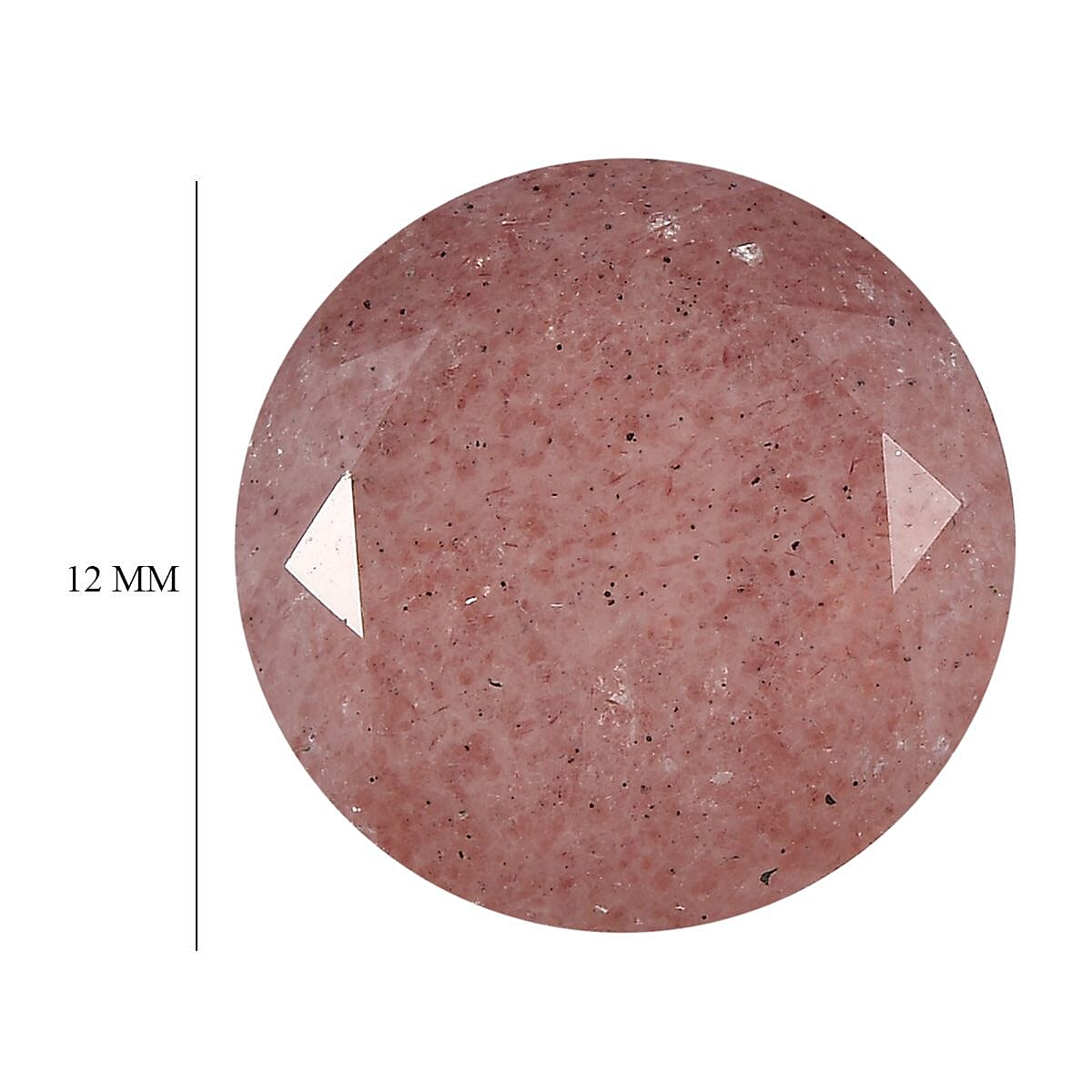 AA Cherry Quartz (Rnd 12 mm) 5.06 ctw Loose Gemstone