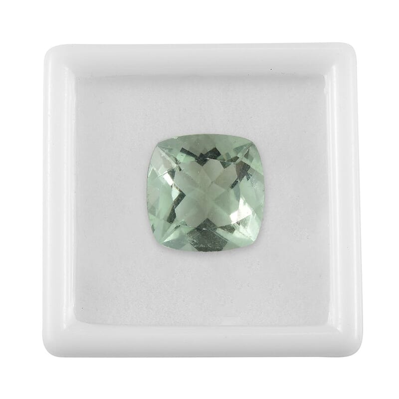 Green Fluorite (Cush 10x10 mm) 4.50 ctw Loose Gemstone
