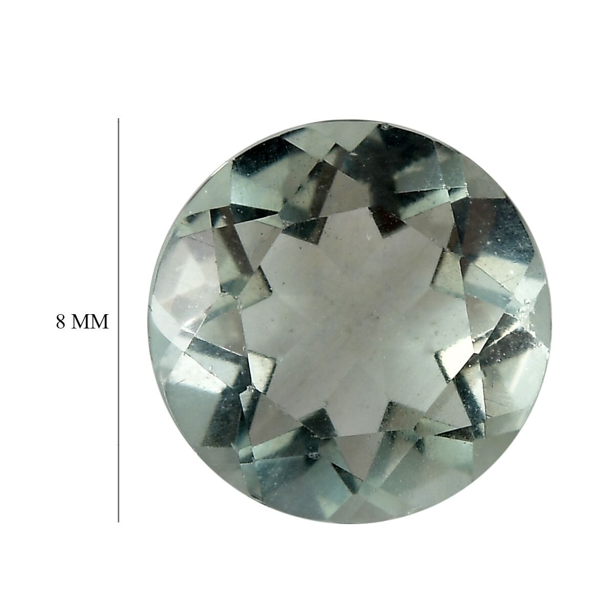 Green Fluorite (Rnd 8 mm) 2.00 ctw Loose Gemstone image number 4