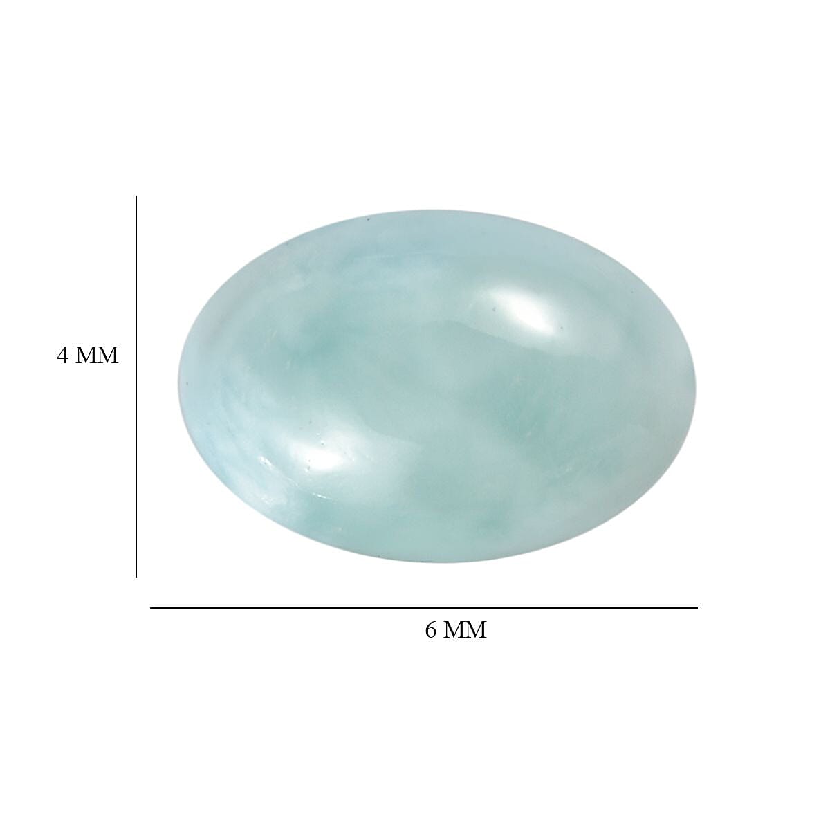 AA Larimar Set of 2 (Ovl 6x4 mm) 0.92 ctw Loose Gemstone