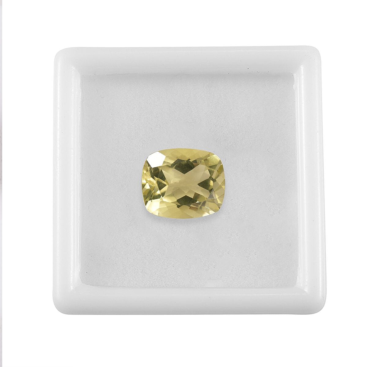 Lemon Quartz (Cush 12x10 mm) 4.25 ctw Loose Gemstone