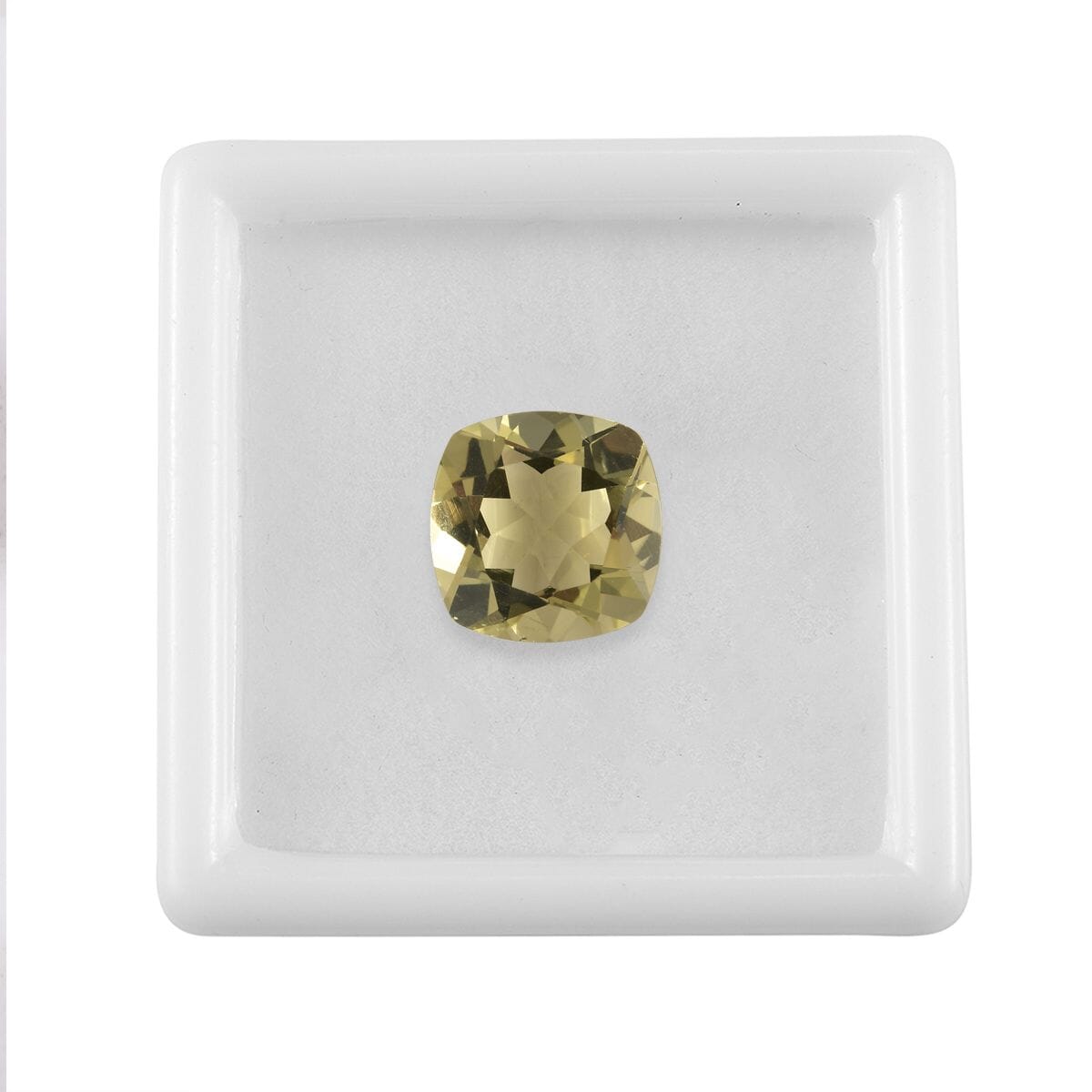 Lemon Quartz (Cush 12x12 mm) 5.29 ctw Loose Gemstone image number 3