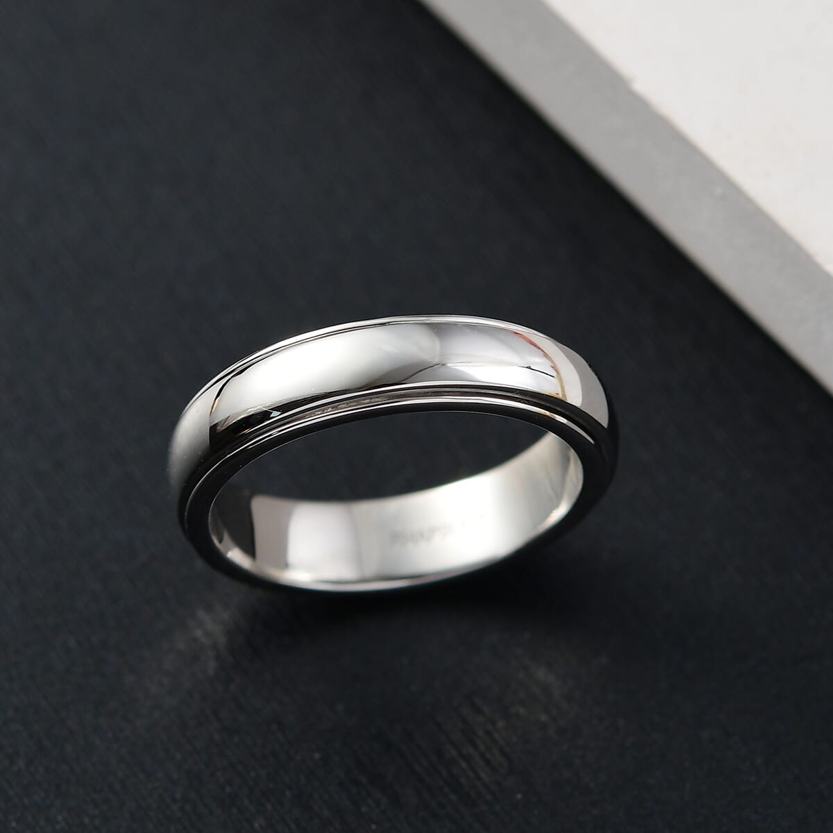 Rhapsody 950 Platinum Spinner Band Ring (Size 6.0) 6 Grams image number 1