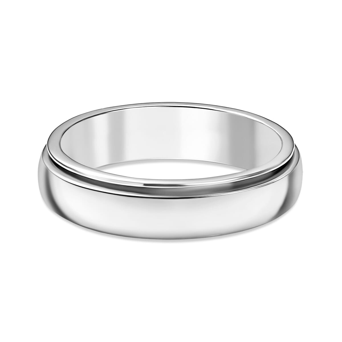 Rhapsody 950 Platinum Spinner Band Ring (Size 7.0) 6.60 Grams image number 4
