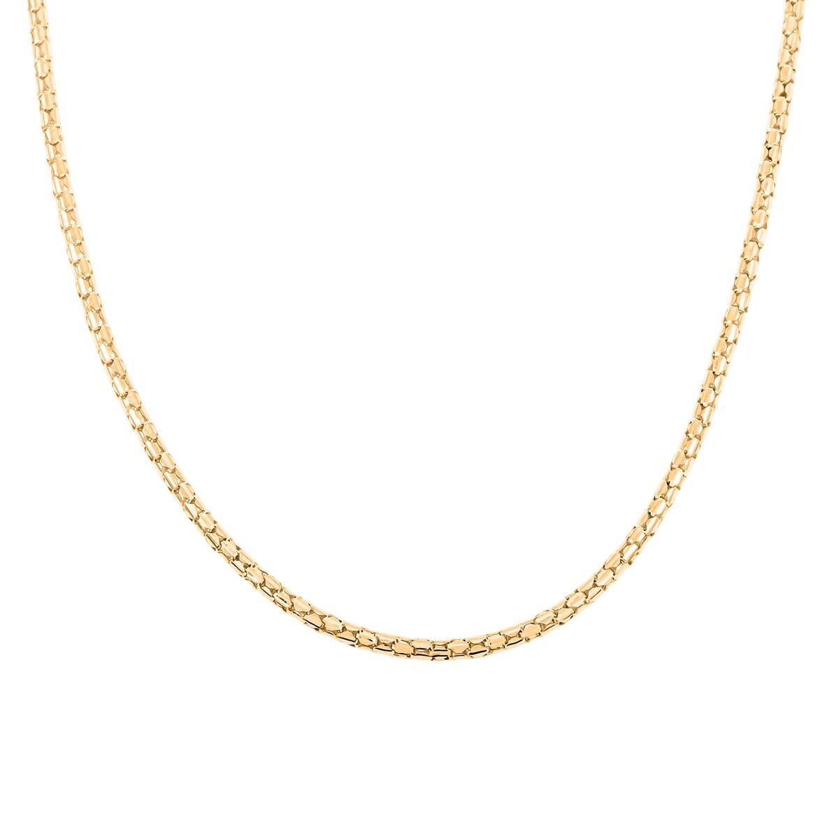 14K Yellow Gold 1.3mm Luca Chain Necklace 20 Inches 5.2 Grams image number 1