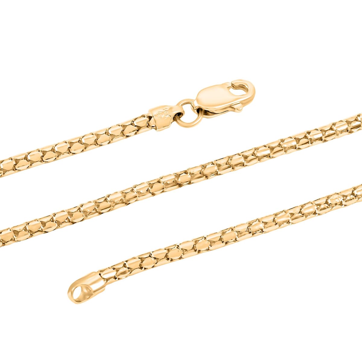 14K Yellow Gold 1.3mm Luca Chain Necklace 20 Inches 5.2 Grams image number 3