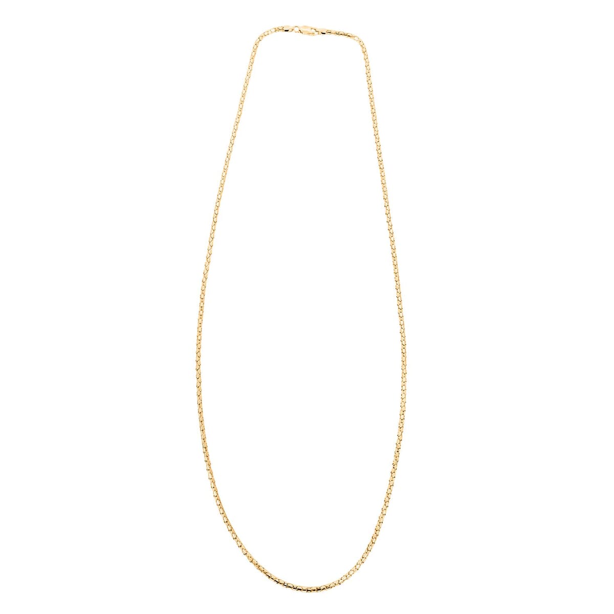 14K Yellow Gold 1.3mm Luca Chain Necklace 20 Inches 5.2 Grams image number 4