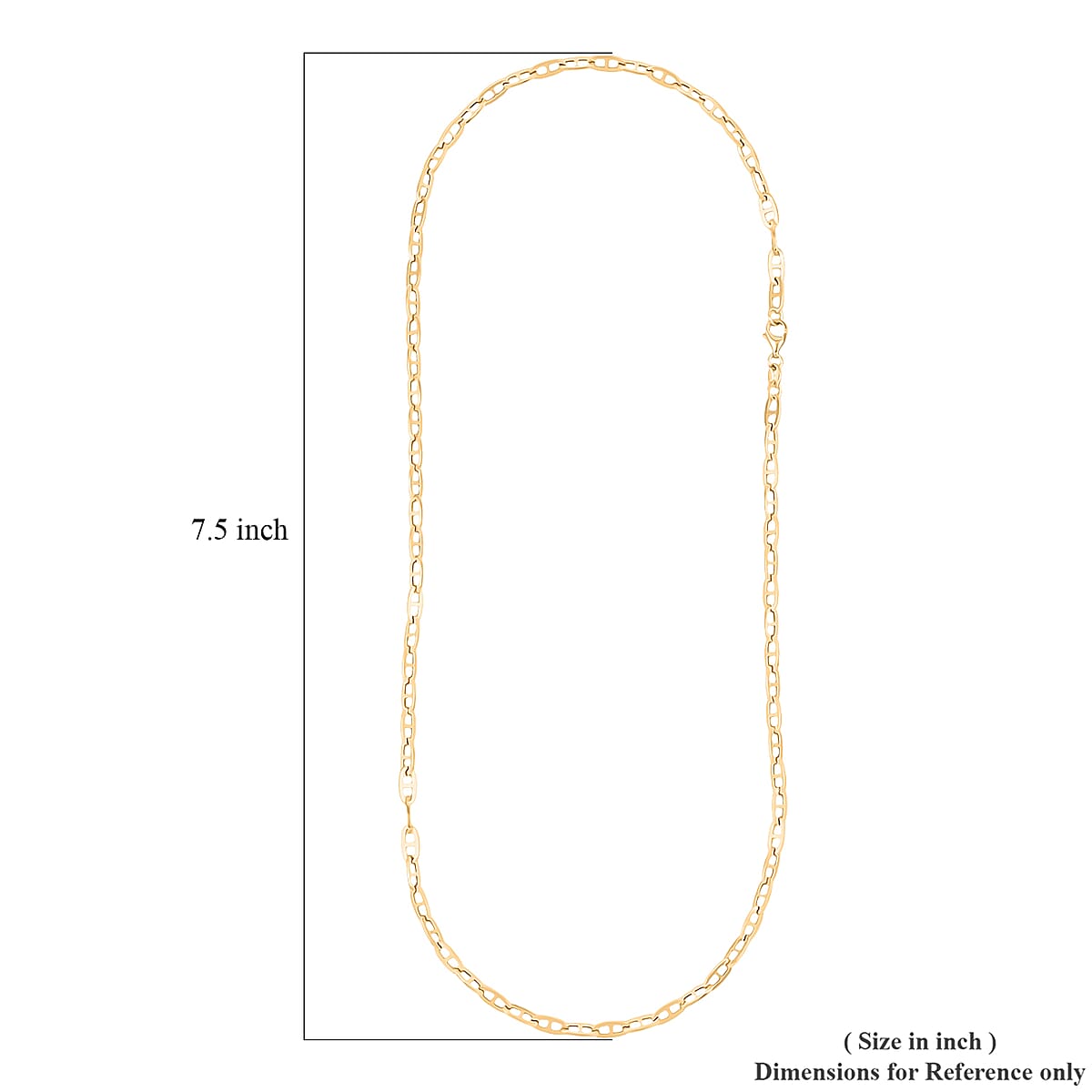 14K Yellow Gold 3mm Mariner Paperclip Necklace 18 Inches 3.78 Grams image number 6