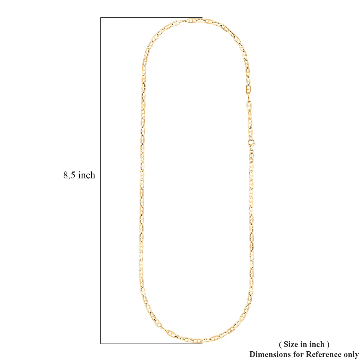 14K Yellow Gold 3mm Mariner Paperclip Necklace 20 Inches 4.19 Grams image number 6