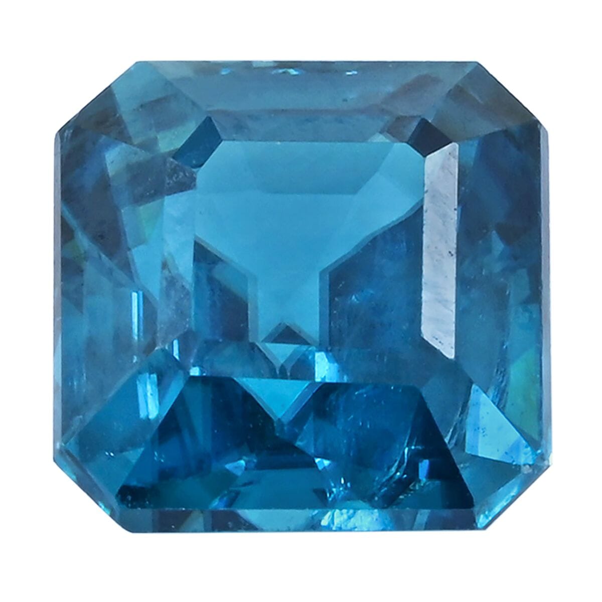 AAAA Asscher Cut Cambodian Blue Zircon (Sqr Free Size) 4.00 ctw image number 0