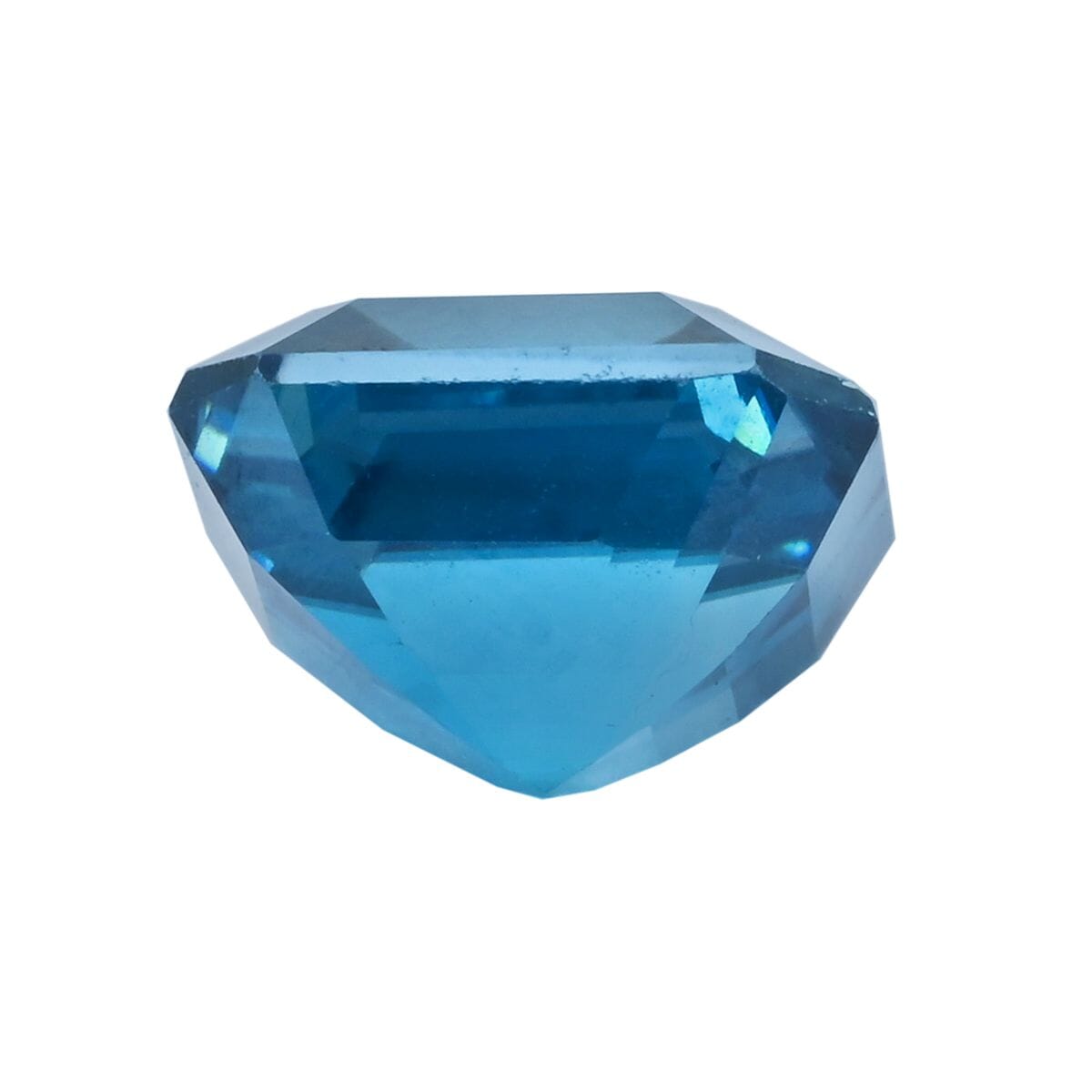 AAAA Asscher Cut Cambodian Blue Zircon (Sqr Free Size) 4.00 ctw image number 2