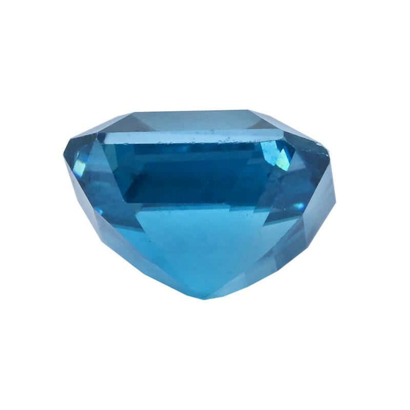 AAAA Asscher Cut Cambodian Blue Zircon (Sqr Free Size) 4.00 ctw