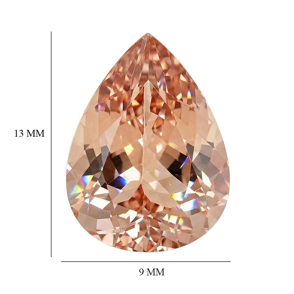 AAAA Marropino Morganite (Pear 13x9 mm) 3.00 ctw