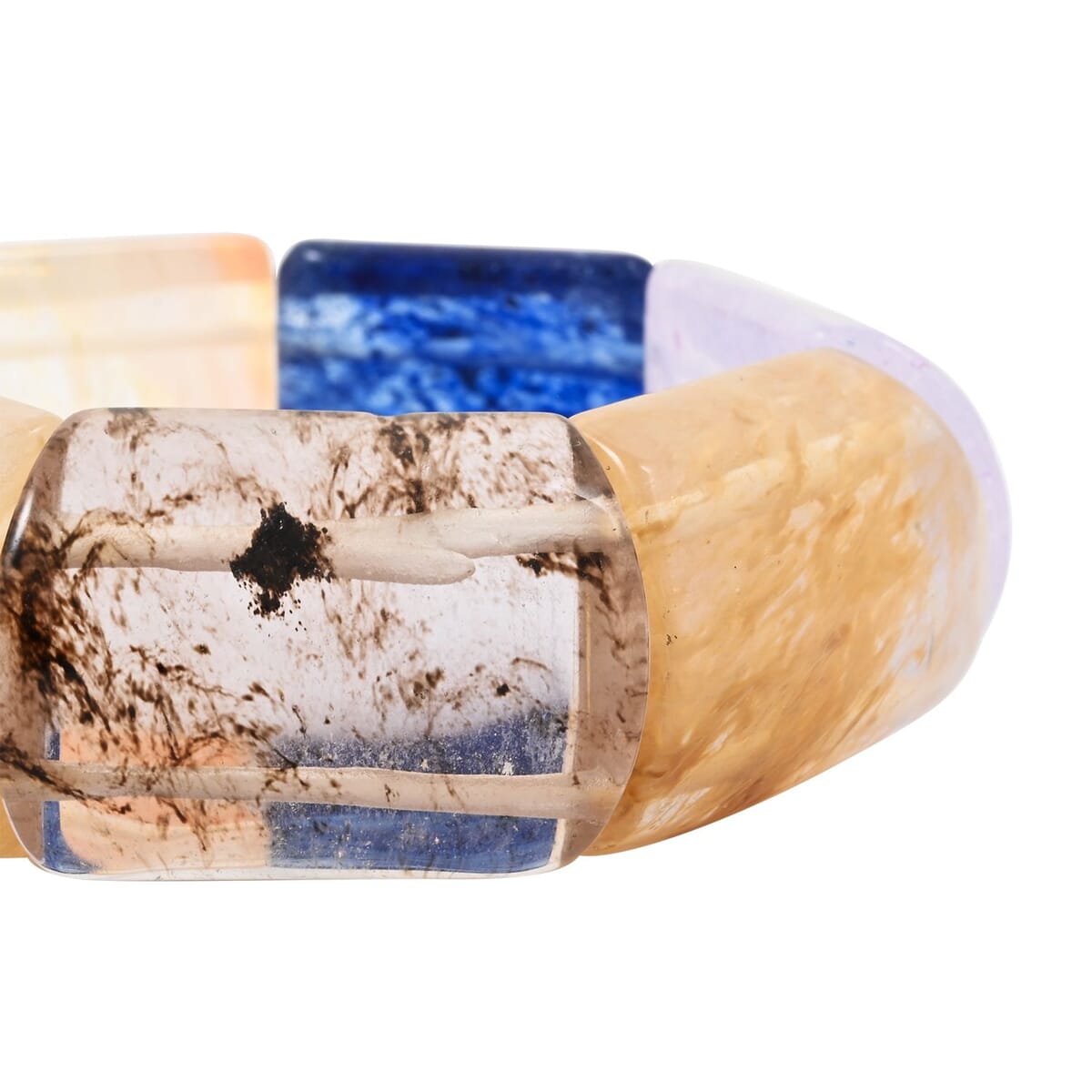 Large Section Multi-Quartz 321.15 ctw Stretch Bracelet (6-7In) image number 2