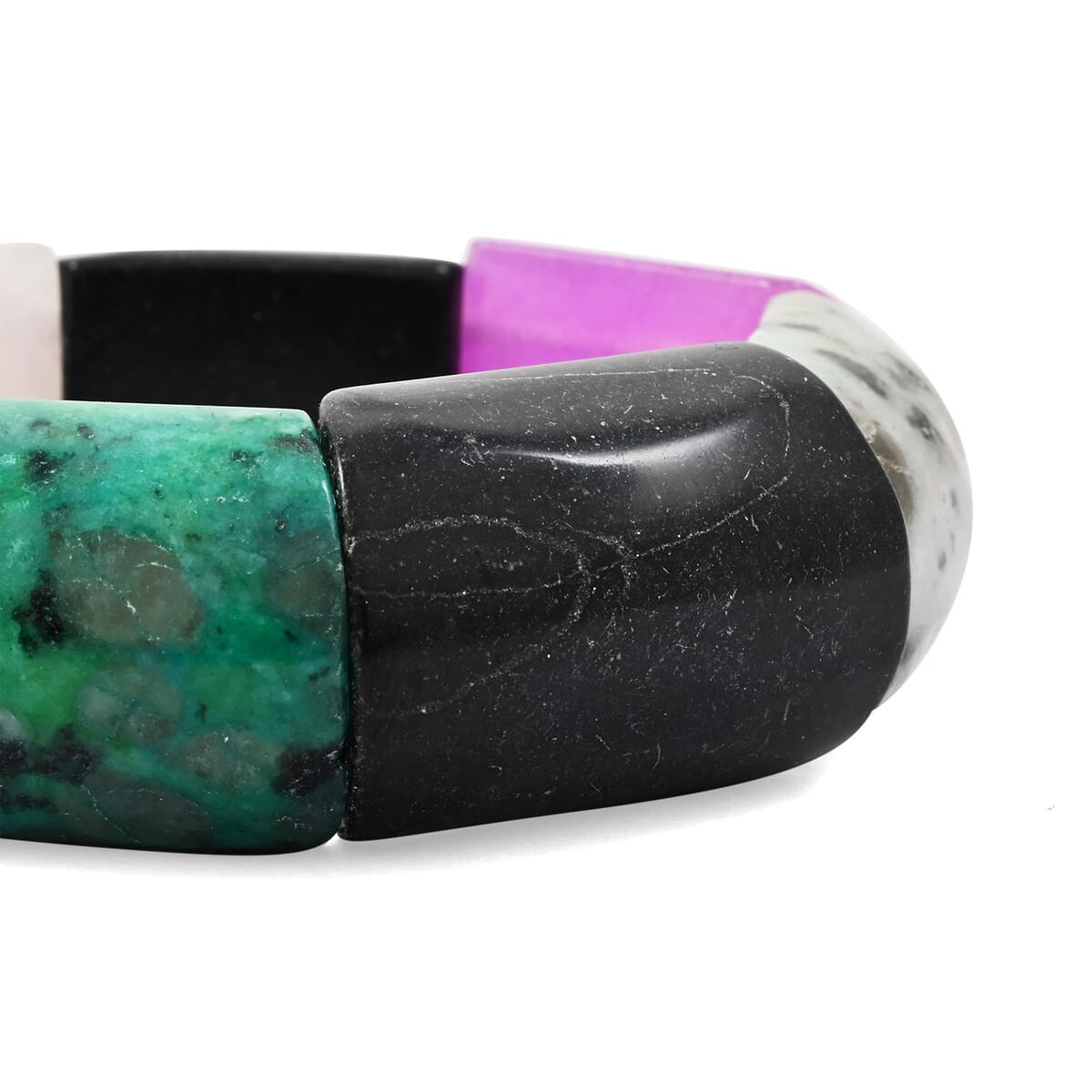 Large Section Multi-Stone 410.25 ctw Stretch Bracelet (6-7In) image number 2