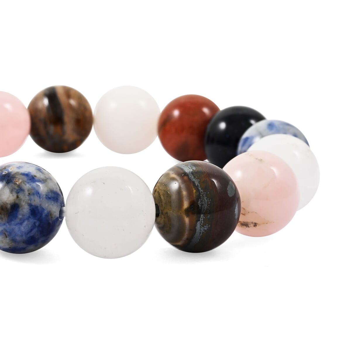 Round Multi-Stone 215.45 ctw Stretch Bracelet (6-7In) image number 2