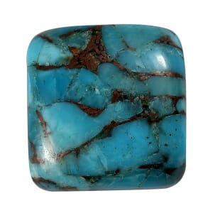 AA Blue Turquoise (Cush 12x12 mm) 6.20 ctw Loose Gemstone