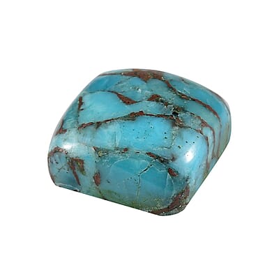 AA Blue Turquoise (Cush 12x12 mm) 6.20 ctw Loose Gemstone