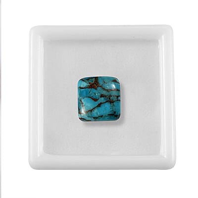 AA Blue Turquoise (Cush 12x12 mm) 6.20 ctw Loose Gemstone