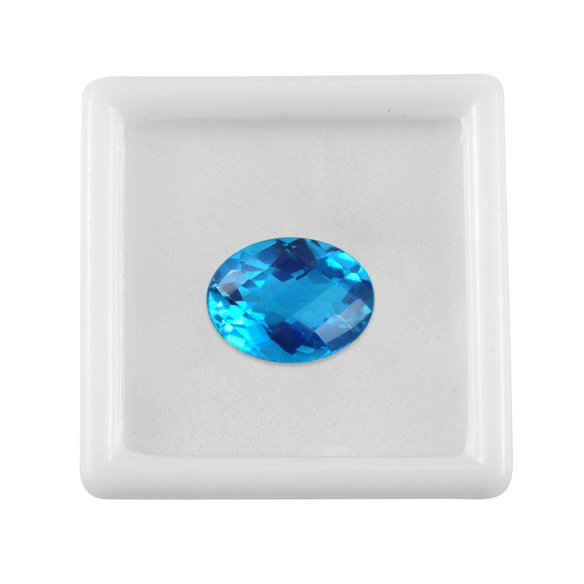 Caribbean Quartz (Ovl 16x12 mm) 9.12 ctw Loose Gemstone image number 3