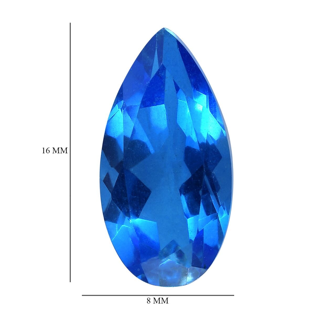 Caribbean Quartz (Pear 16x8 mm) 5.13 ctw Loose Gemstone image number 4