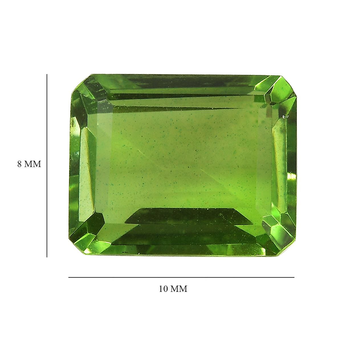Chartreuse Quartz (Oct 10x8 mm) 3.25 ctw Loose Gemstone