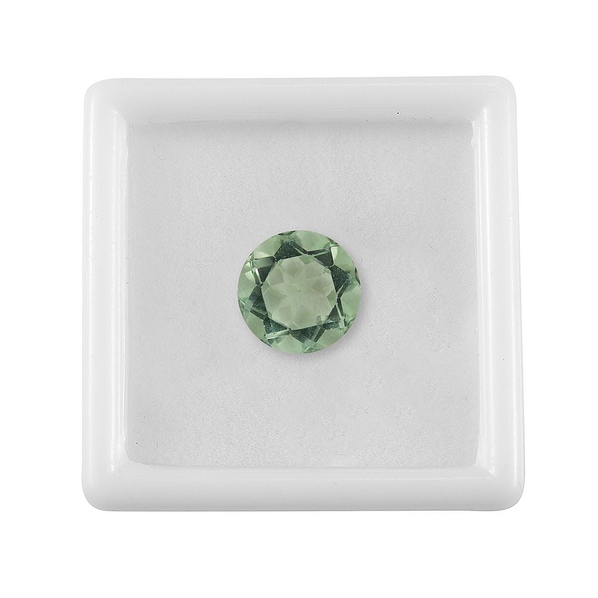 Green Fluorite (Rnd 11 mm) 5.45 ctw Loose Gemstone