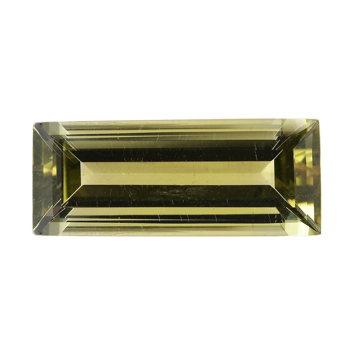 AAA Green Gold Quartz (Bgt 20x8 mm) 6.75 ctw Loose Gemstone image number 0