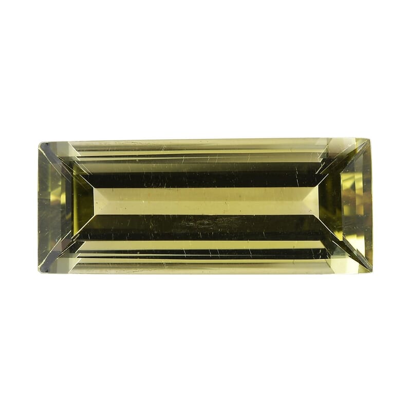 AAA Green Gold Quartz (Bgt 20x8 mm) 6.75 ctw Loose Gemstone