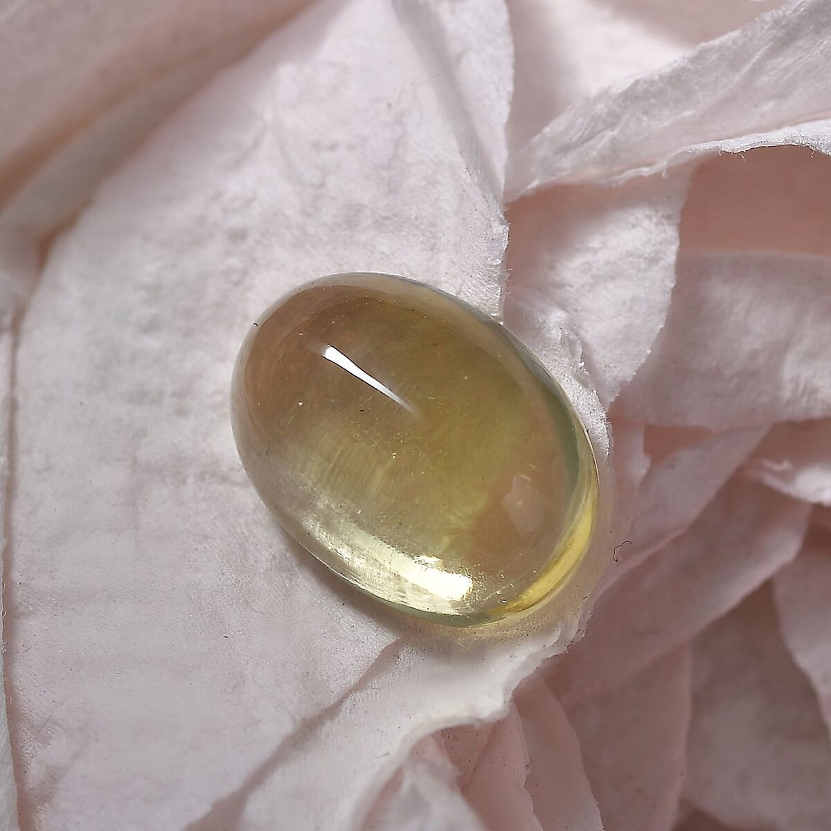 Green Gold Quartz (Ovl 14x10 mm) 5.35 ctw Loose Gemstone image number 1