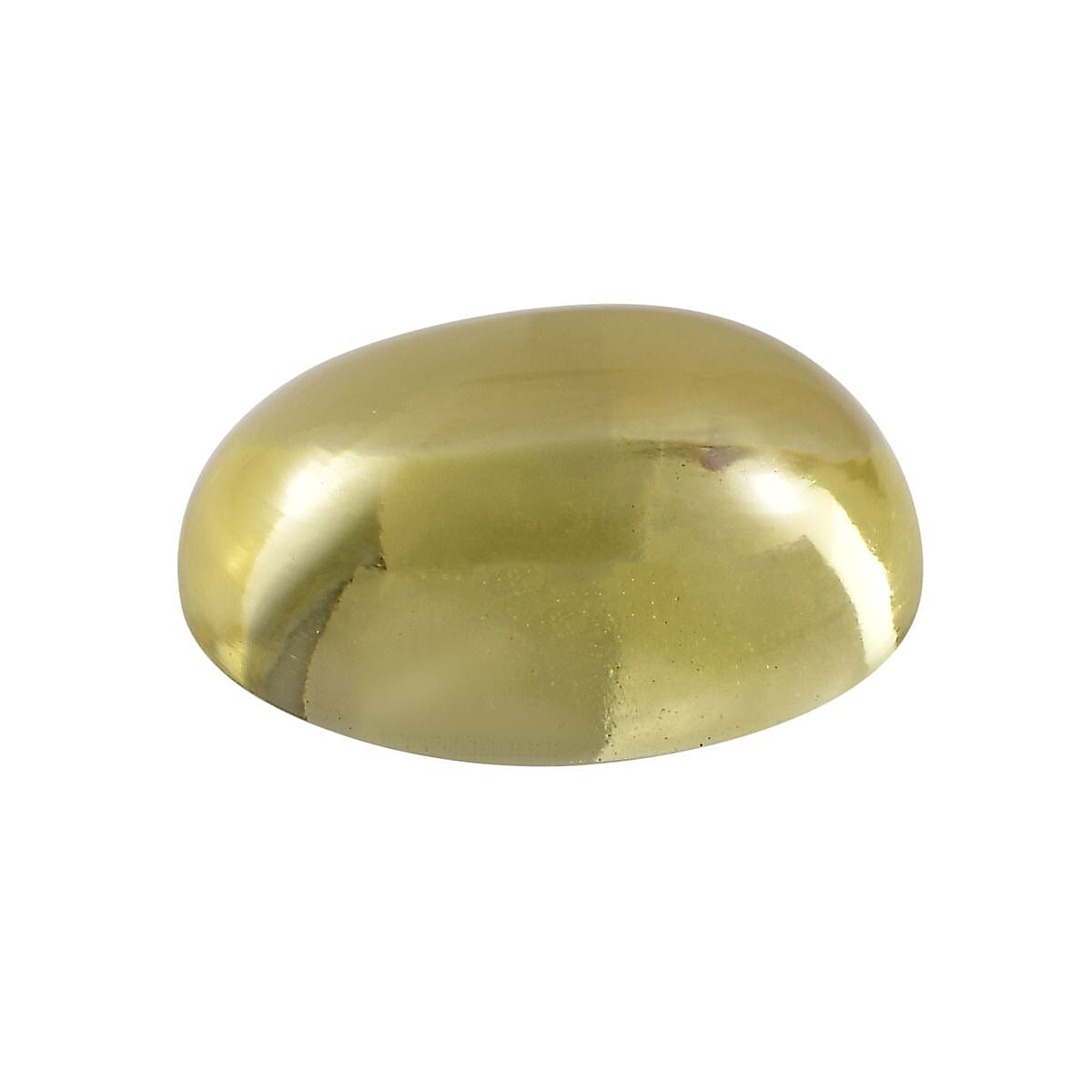 Green Gold Quartz (Ovl 14x10 mm) 5.35 ctw Loose Gemstone image number 2