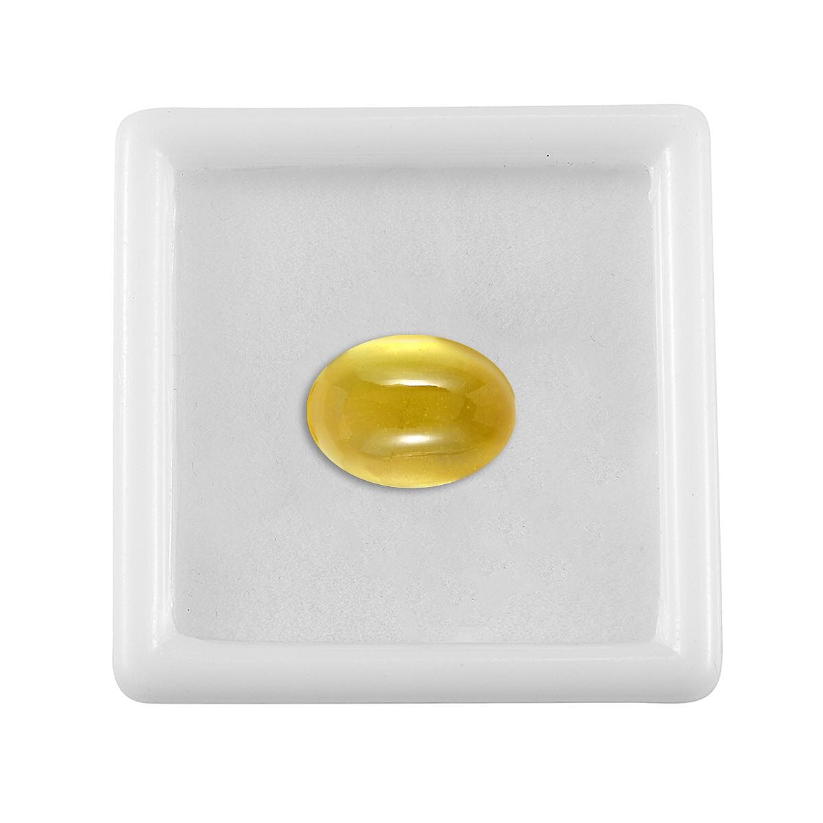 Green Gold Quartz (Ovl 14x10 mm) 5.35 ctw Loose Gemstone image number 3