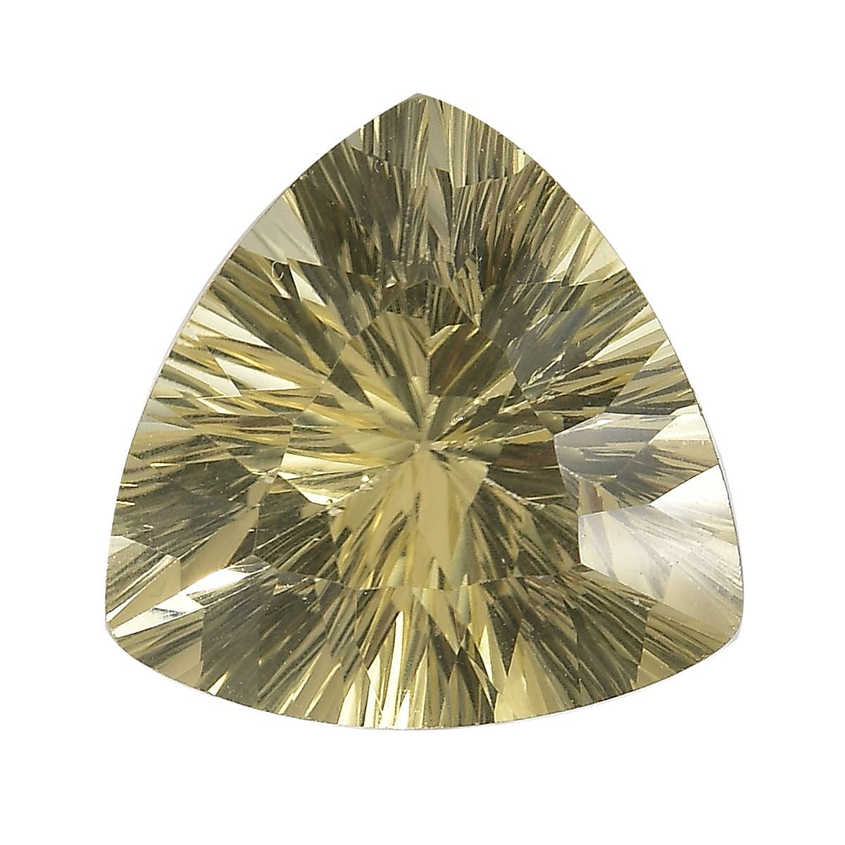 Lemon Quartz (Trl 15 mm) 8.15 ctw Loose Gemstone