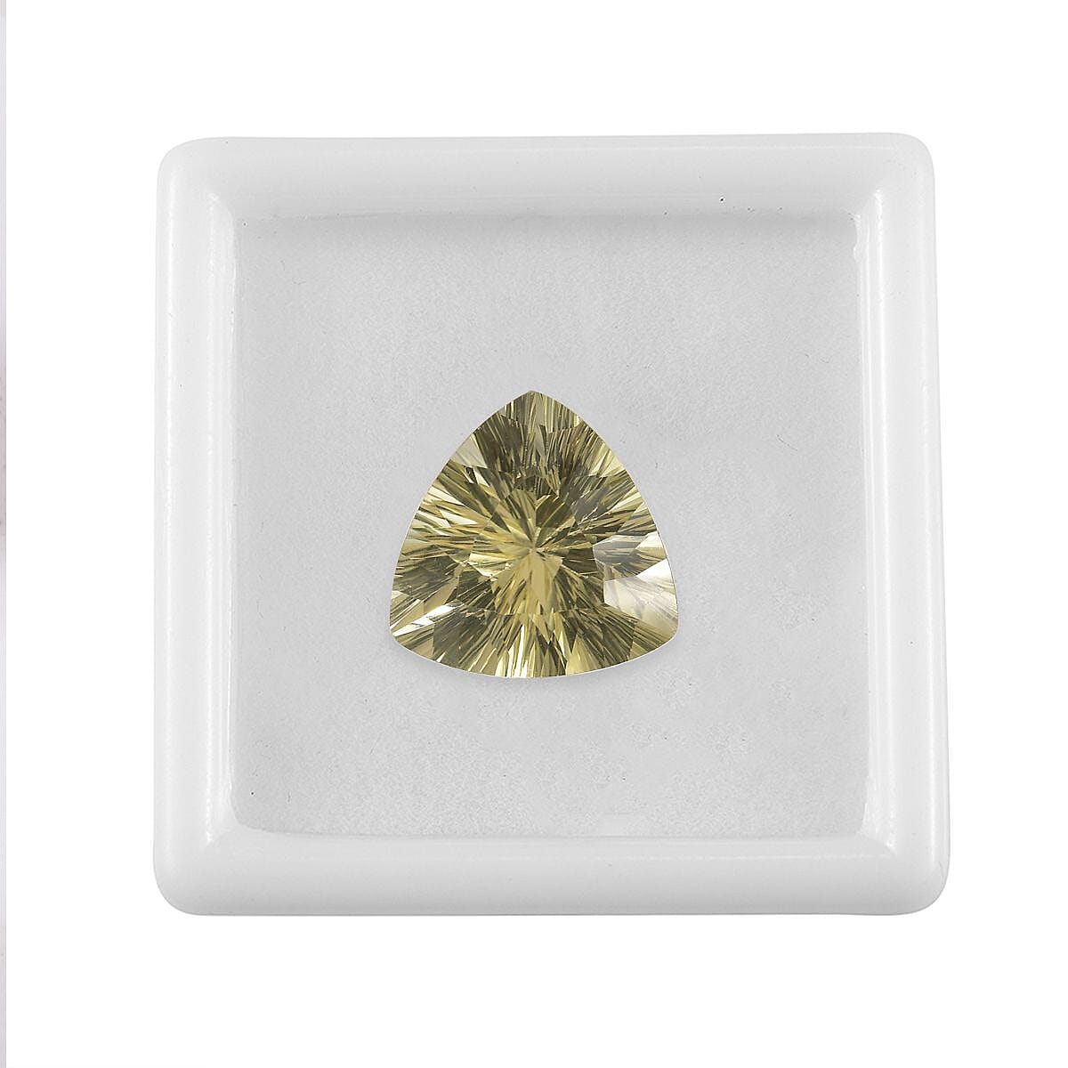 Lemon Quartz (Trl 15 mm) 8.15 ctw Loose Gemstone