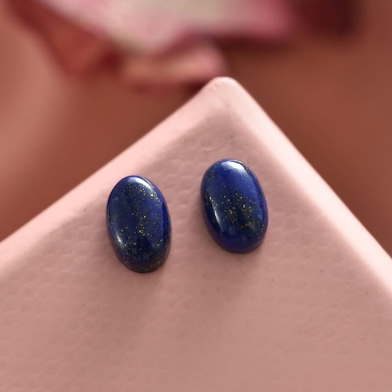 Lapis Lazuli Set of 2 (Ovl 6x4 mm) 1.05 ctw Loose Gemstone