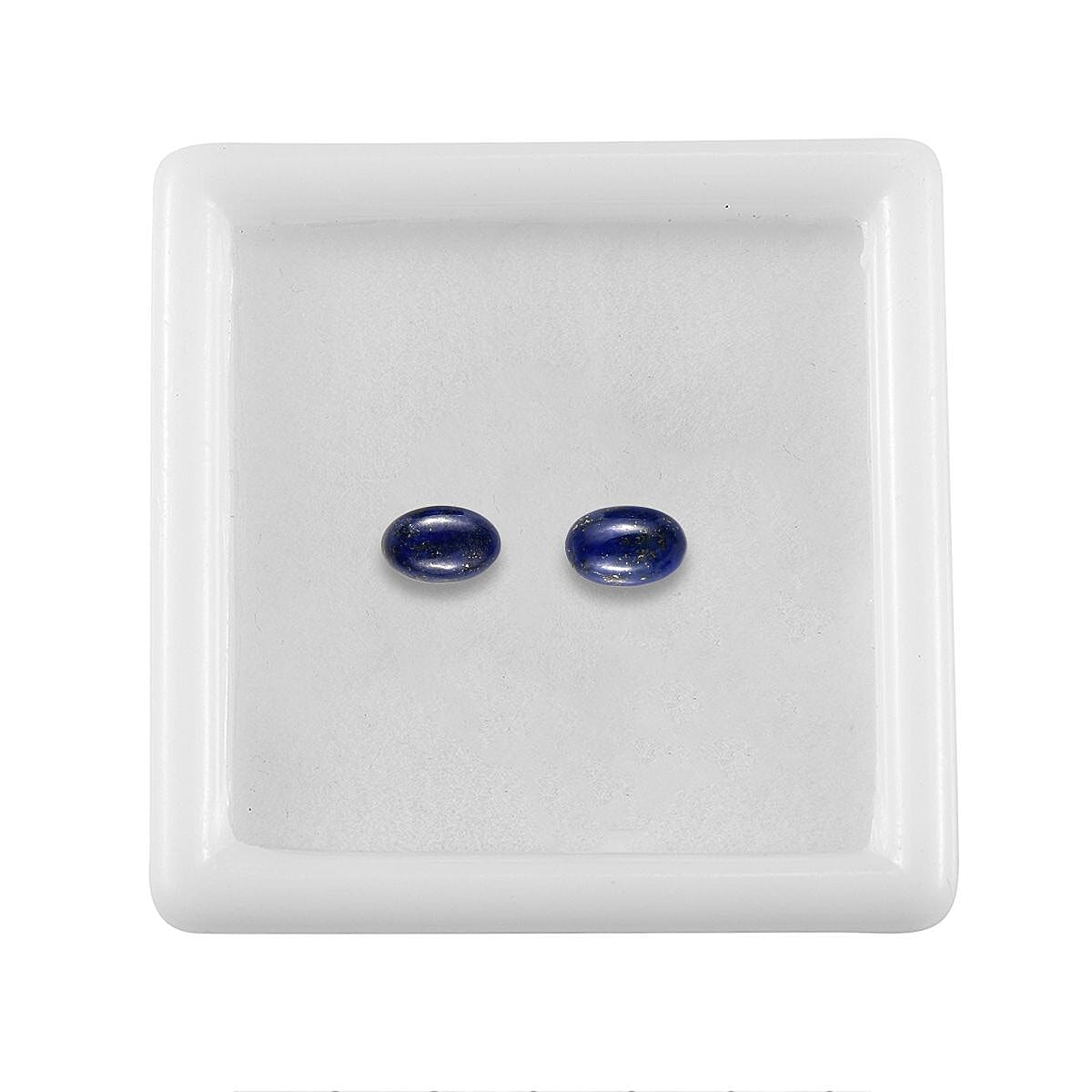 Lapis Lazuli Set of 2 (Ovl 6x4 mm) 1.05 ctw Loose Gemstone