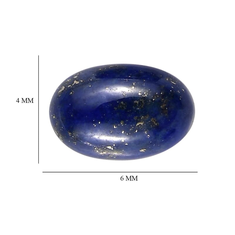 Lapis Lazuli Set of 2 (Ovl 6x4 mm) 1.05 ctw Loose Gemstone