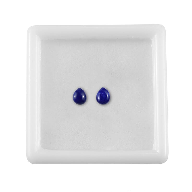 Lapis Lazuli Set of 2 (Pear 5x4 mm) 0.53 ctw Loose Gemstone