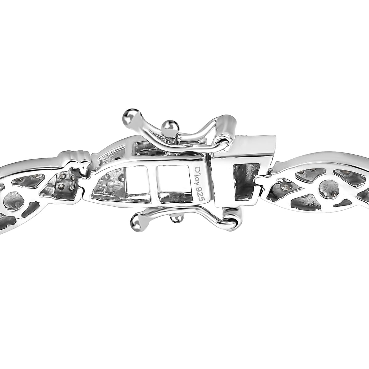 D'Joy Diamond 2.20 ctw Bracelet in Rhodium Over Sterling Silver (8.00 In) image number 3
