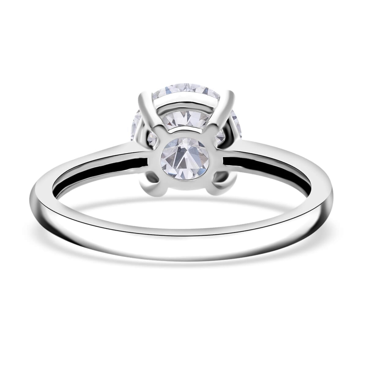 IGI Certified Luxuriant Lab Grown Diamond E-F VS 4.00 ctw Solitaire Ring in 14K White Gold (Size 10.0) image number 4