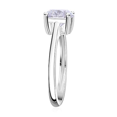 IGI Certified Luxuriant Lab Grown Diamond E-F VS 4.00 ctw Solitaire Ring in 14K White Gold (Size 5.5)