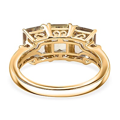 Luxoro 10K Yellow Gold AAA Turkizite, Diamond (G-H, I2) Ring (Size 12.0) 3.75 ctw