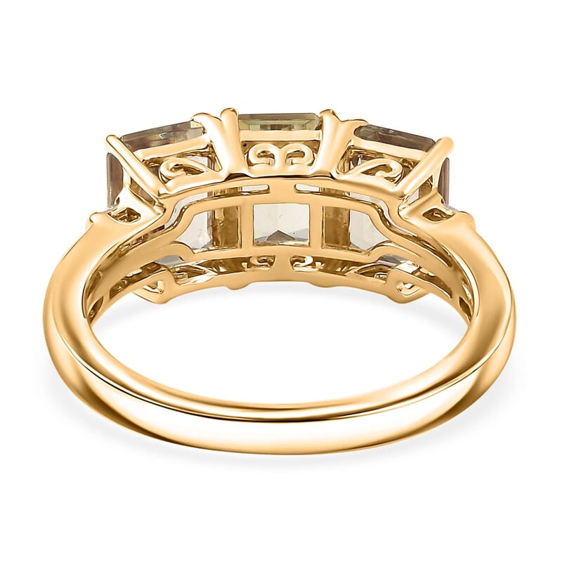 Luxoro 10K Yellow Gold AAA Turkizite, Diamond (G-H, I2) Ring (Size 5.0) 3.75 ctw