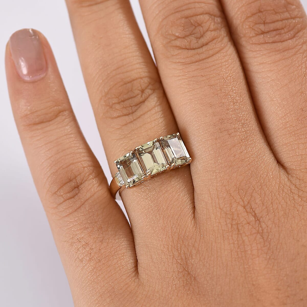Luxoro 10K Yellow Gold AAA Turkizite, Diamond (G-H, I2) Ring (Size 6.0) 3.75 ctw image number 2