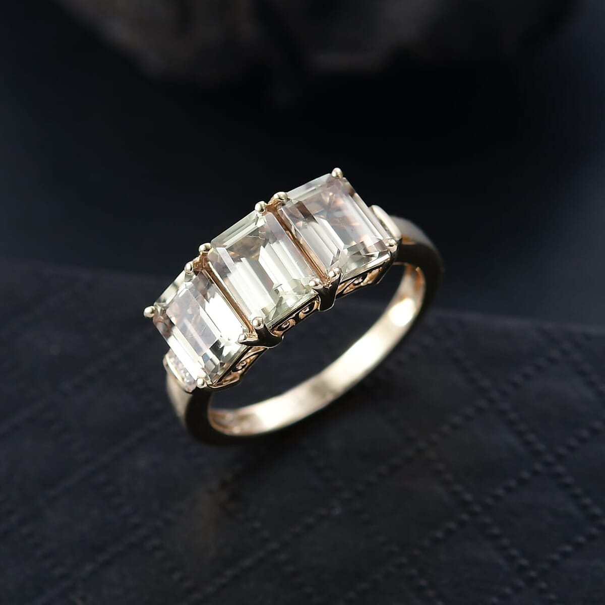Luxoro 10K Yellow Gold AAA Turkizite, Diamond (G-H, I2) Ring (Size 10.0) 3.75 ctw image number 1